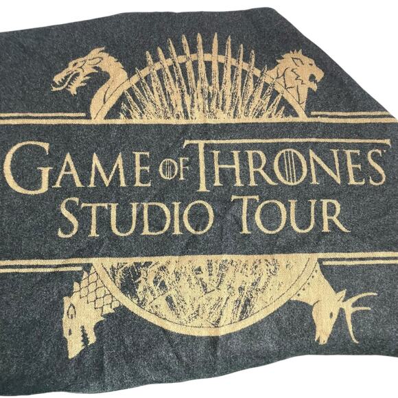 Game of Thrones Studio Tours Gold/Black Viscose Scarf - Picture 2 of 3